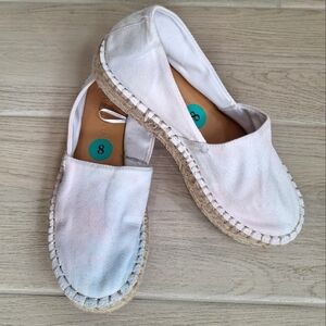 Splendid Laney women's pastel and white tie dye espadrille slip-on loafers  - 8